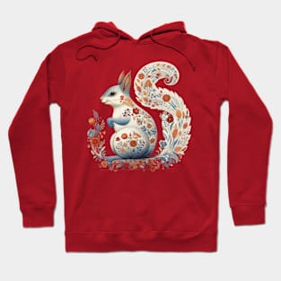 A Cute Squirrel Scandinavian Art Style Hoodie